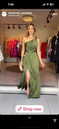 One Shoulder Pleated Dress