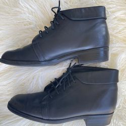 Cabin Creek Sz 6.5 Vintage 90s Real Leather Ankle Booties
