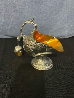 Vintage silver plated sugar bowl