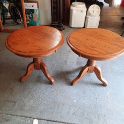 Oak End Tables 