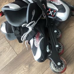 Boys Roller Skates  Sizes 1-4 Adjustable  New