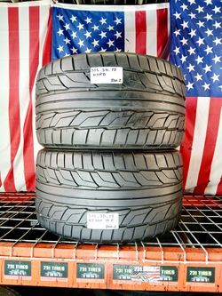 ✅ 2 Used Tires 315/35ZR17 NITTO NT555 G2 ULTRA HIGH PERFORMANCE SUMMER 315/35R17 SPORTCARS TYRES 315 35 17 DRIVEN ONCE LIKE NEW