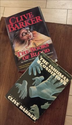 2 Clive Barker hardcover horror books