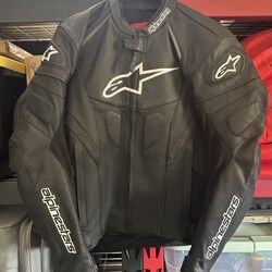 Alpine Stars Men’s Leather Motorcycle Jacket