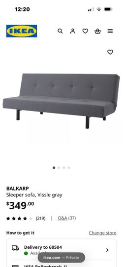 $70 OBO IKEA BALKARP Sleeper Sofa