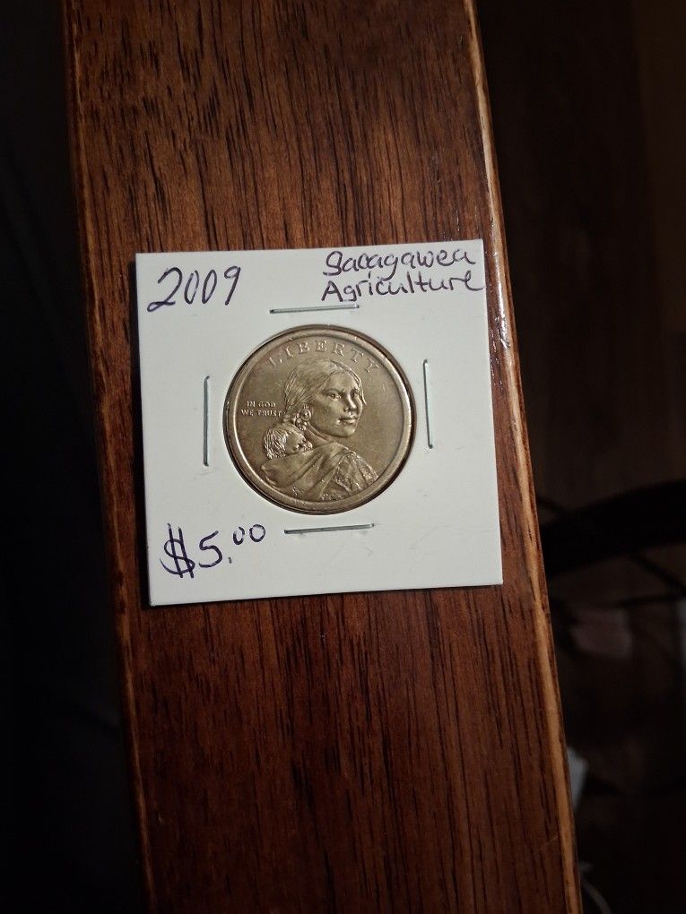 2009 Sacagawea Agriculture 1 Dollar Coin $5 Firm