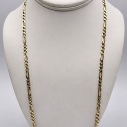 14kt Gold Figaro Link Chain 20.8G 25"