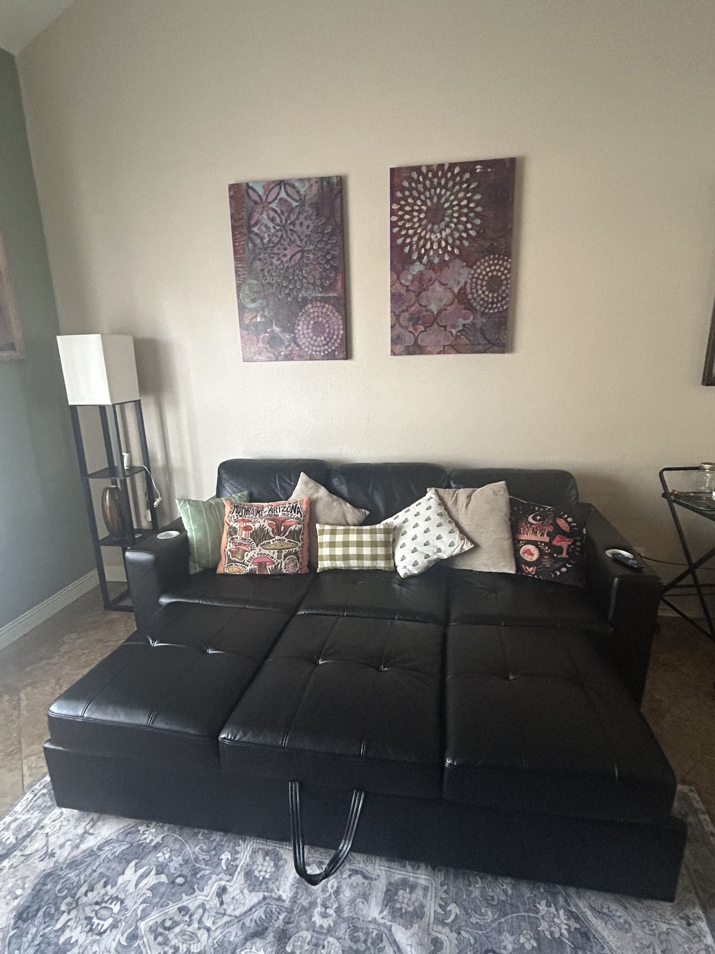 Black Leather Couch
