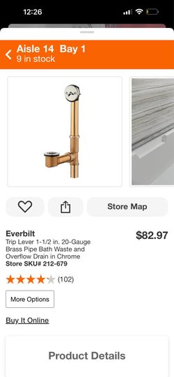 Everbilt twist n close bath drain