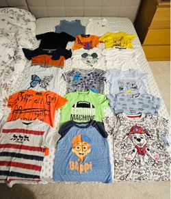 17 pcs boy’s short sleeve shirts 4T-5T