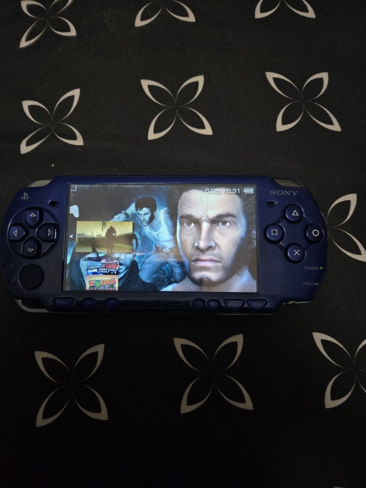 PSP 3000 BLUE MODDED