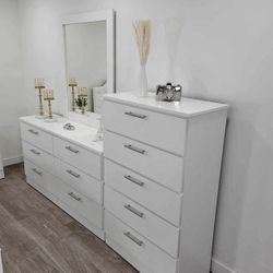 HIGH GLOSS WHITE chests & dressers 😌