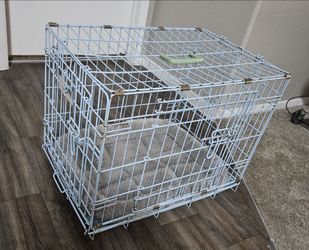 Small dog cage and bed
