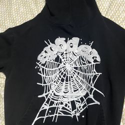 Sp5der OG Web Hoodie Black