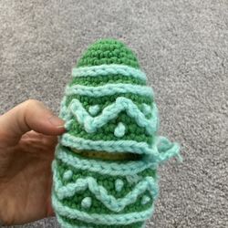 Hand Knit Chick In Egg