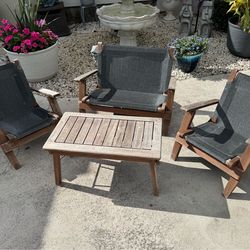 Children’s teak wood patio set