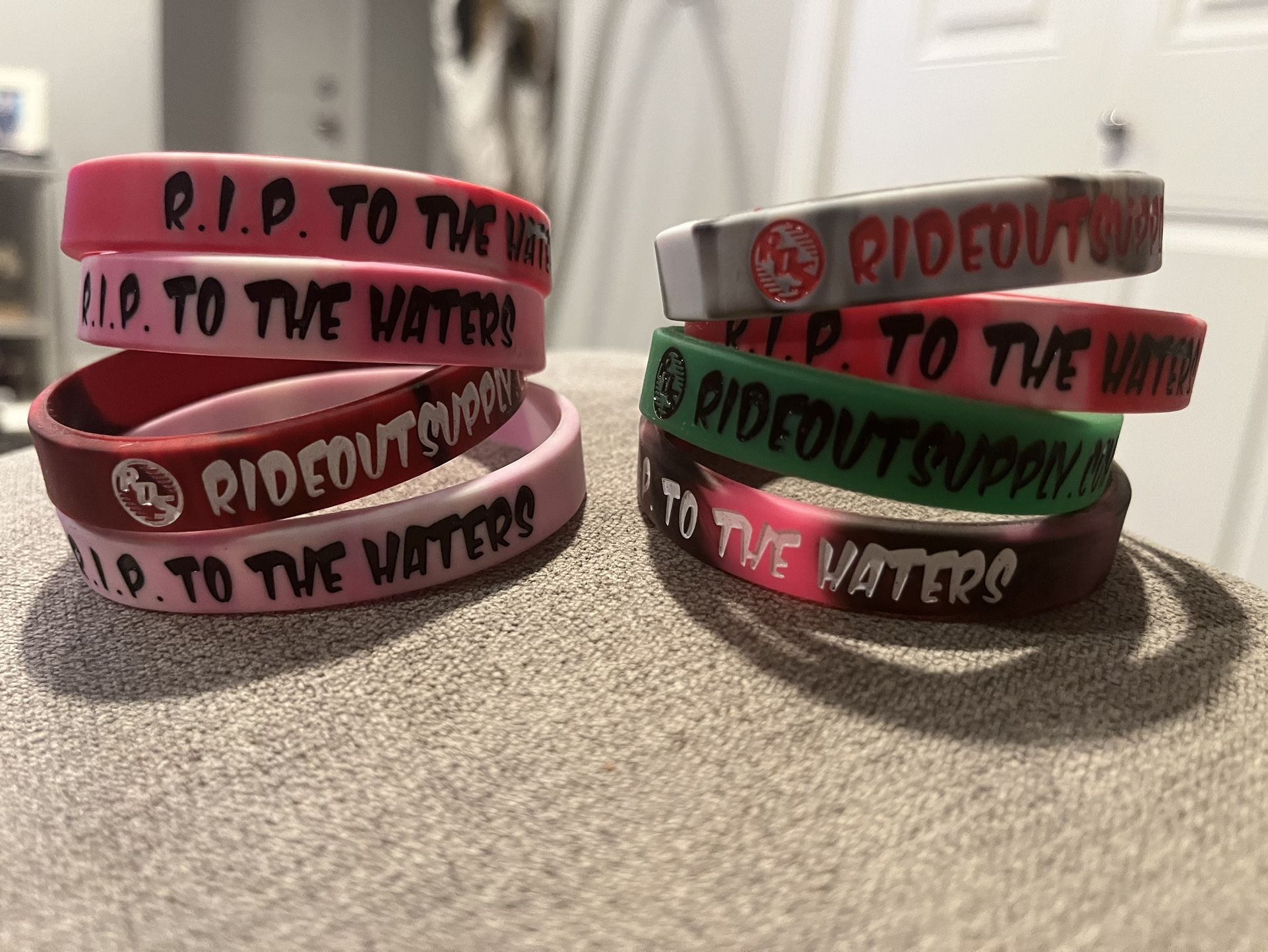Brand New Ride Out Supply Bands (8 Total)