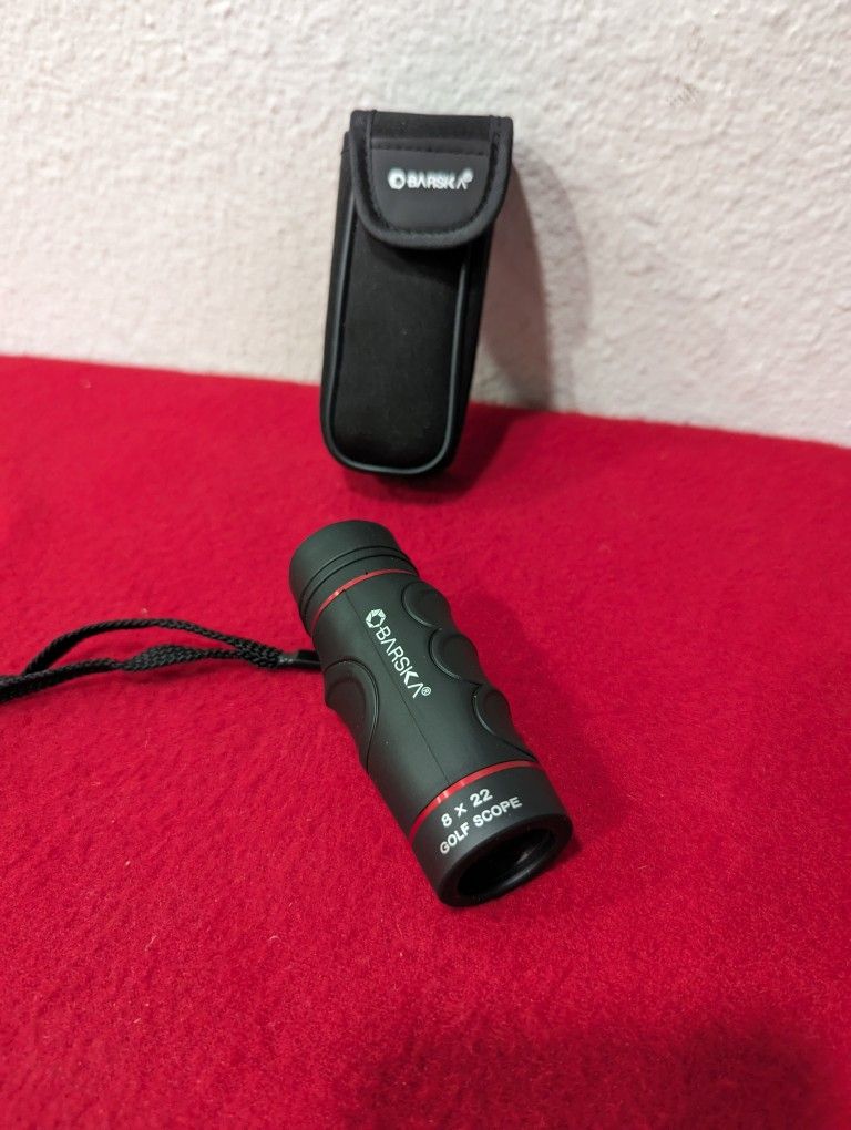 BARSKA Blueline 8x22 Waterproof Golf Scope (Yards) , Black