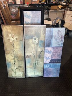 4 decorative picture wall art