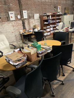 Conference table and chair set
