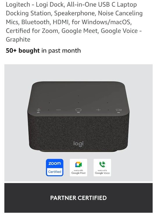 Logitech Logi dock Home Office Productivity