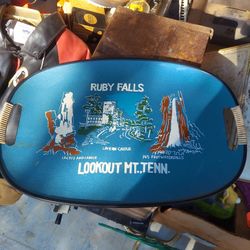 Vintage Ruby Falls Lookout Mountain Tennessee Serving Tray 
