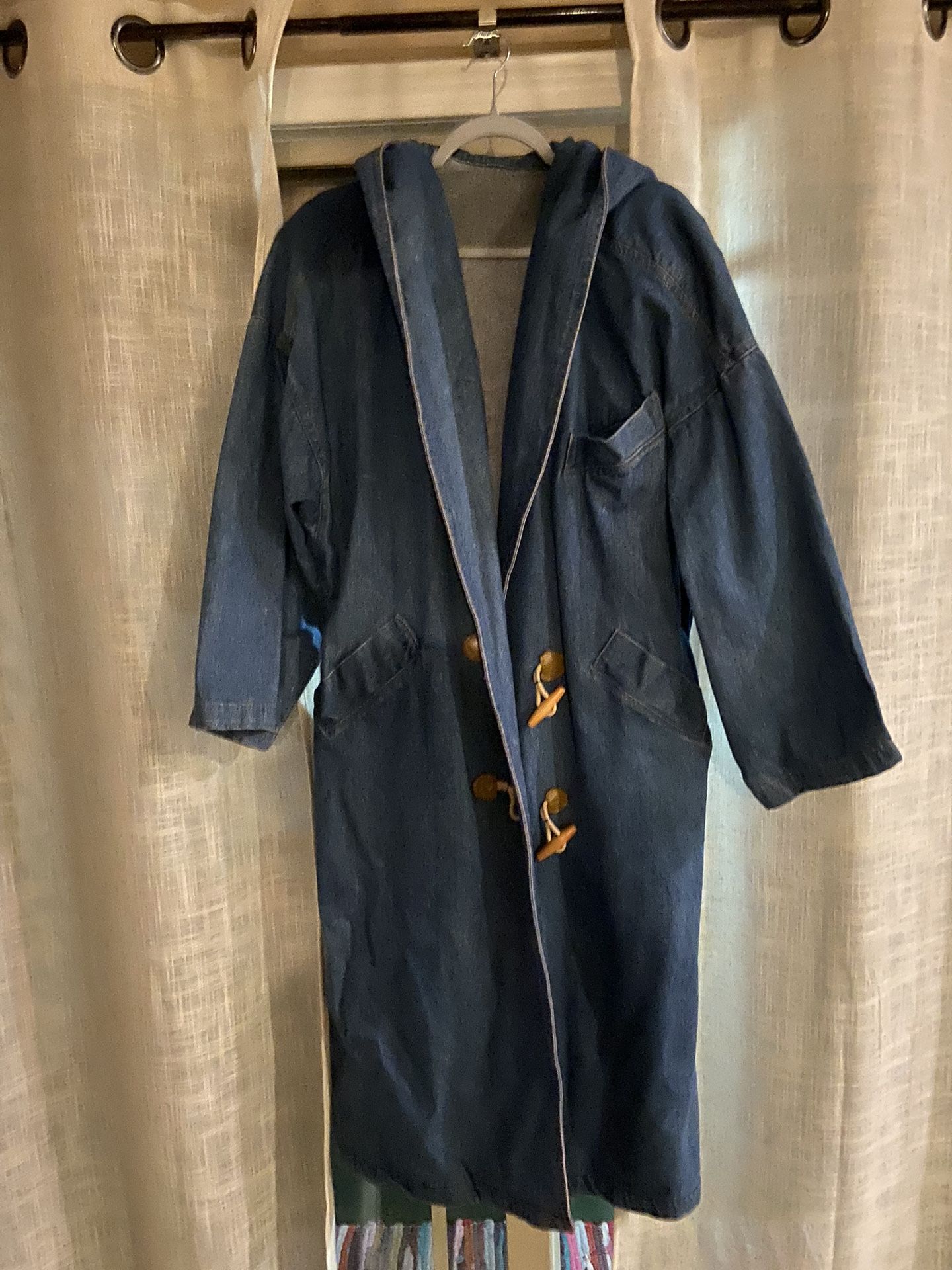 Vintage Denim Hoodie Jacket