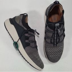 Cobb Hill Skylar Bungee Water Resistant Black Gray Sneakers Women Size 8