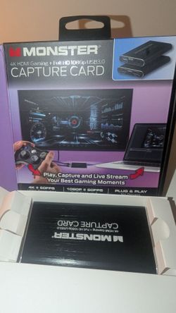 Monster 4K HDMI gaming plus full HD 1080p USB 3.0 capture card