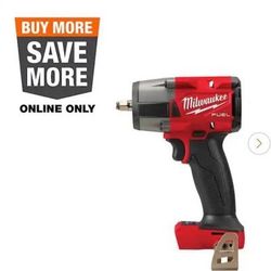 Milwaukee M18 Fuel Gen-2 18V Lithium Ion Mid Torque Brushless Cordless 3/8in Impact Wrench With Friction Ring 