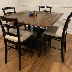 Dining Table With 4 Chairs And Leaf