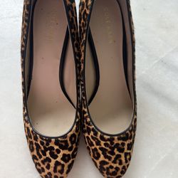 Leopard Print Calf Skin Cole Han Pumps