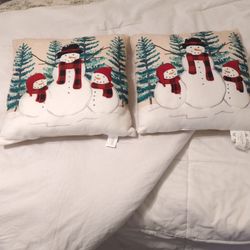 Christmas Pillows Both For 18.00