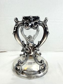 Vintage F.D. Rogers Silverplate Gravy Boat Warming Stand Victorian 1950 USA