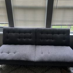 Modern Gray Futon Sofa Bed