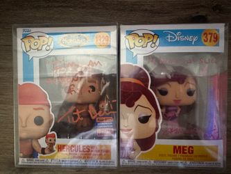 Disney Hercules Signed Funko Pops