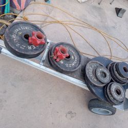 Olympic Weight Bar / Weight Stand / Weights / Bench