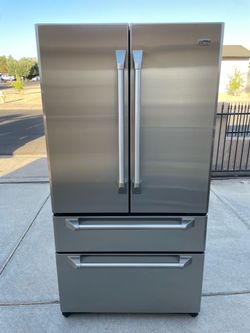 Refrigerator GE Stainless Steel Monogram Counter Depth 36wide 69high 30depth