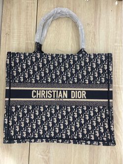 Christian Dior Tote Blue Bag