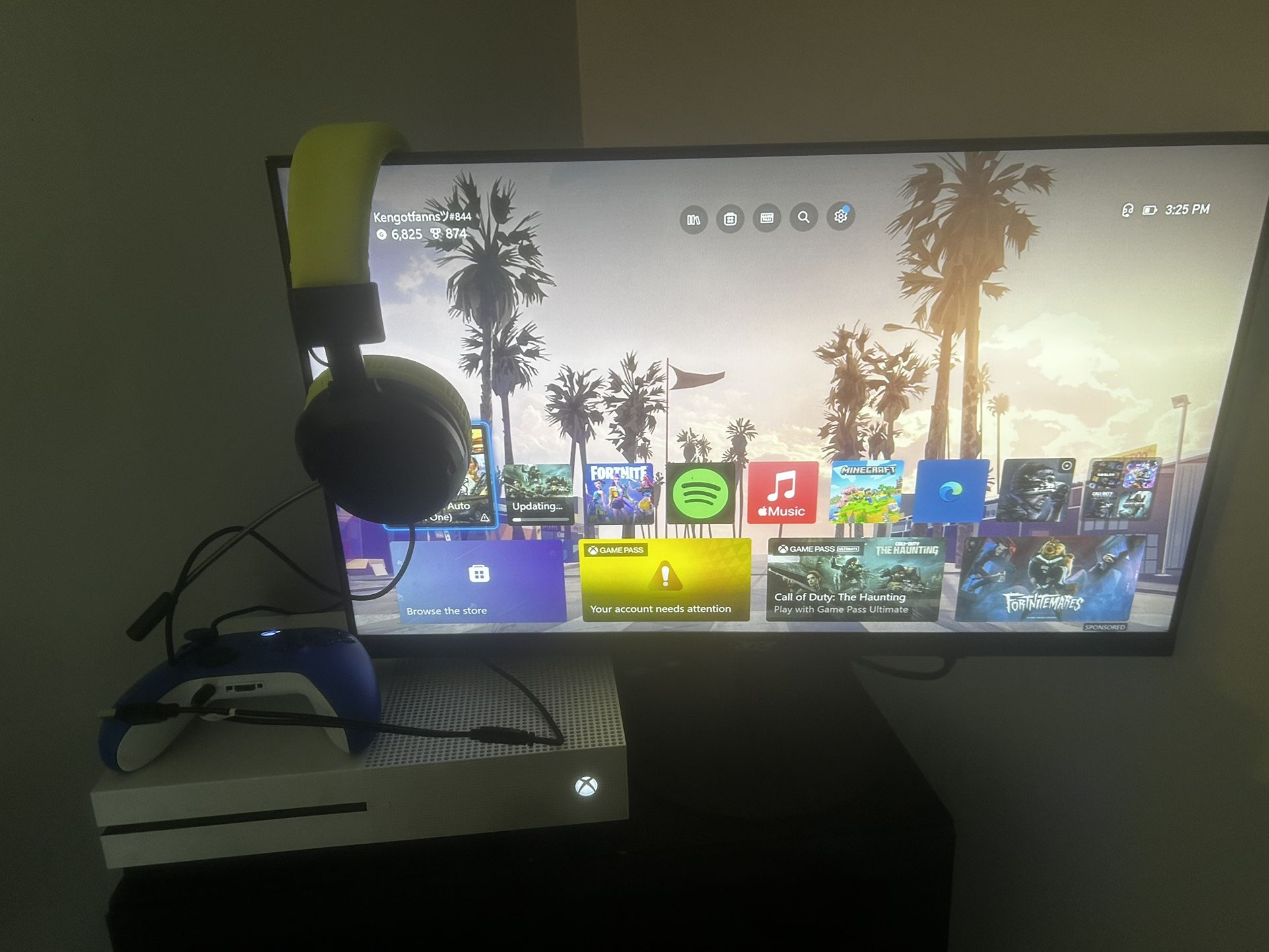 Xbox One S,controller & Monitor