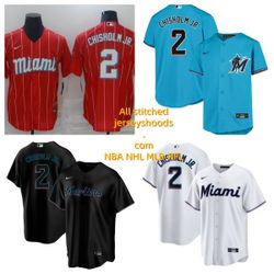 Man/woman/kids Miami Marlins Jazz Chisholm Jr #2 Retro Jersey