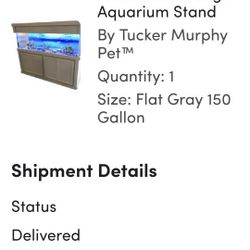 Fish Tank 150 Gallon Tank Cabinet & Canopy