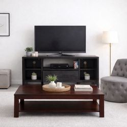 Modern Dark Wood TV Stand / Media Console