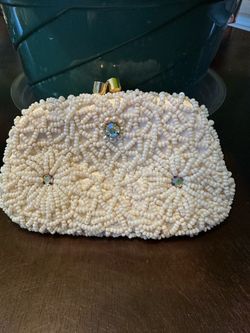 Vintage Hand Beaded Coin Purse