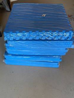Blue Foam Interlocking Floor Mats Bundle