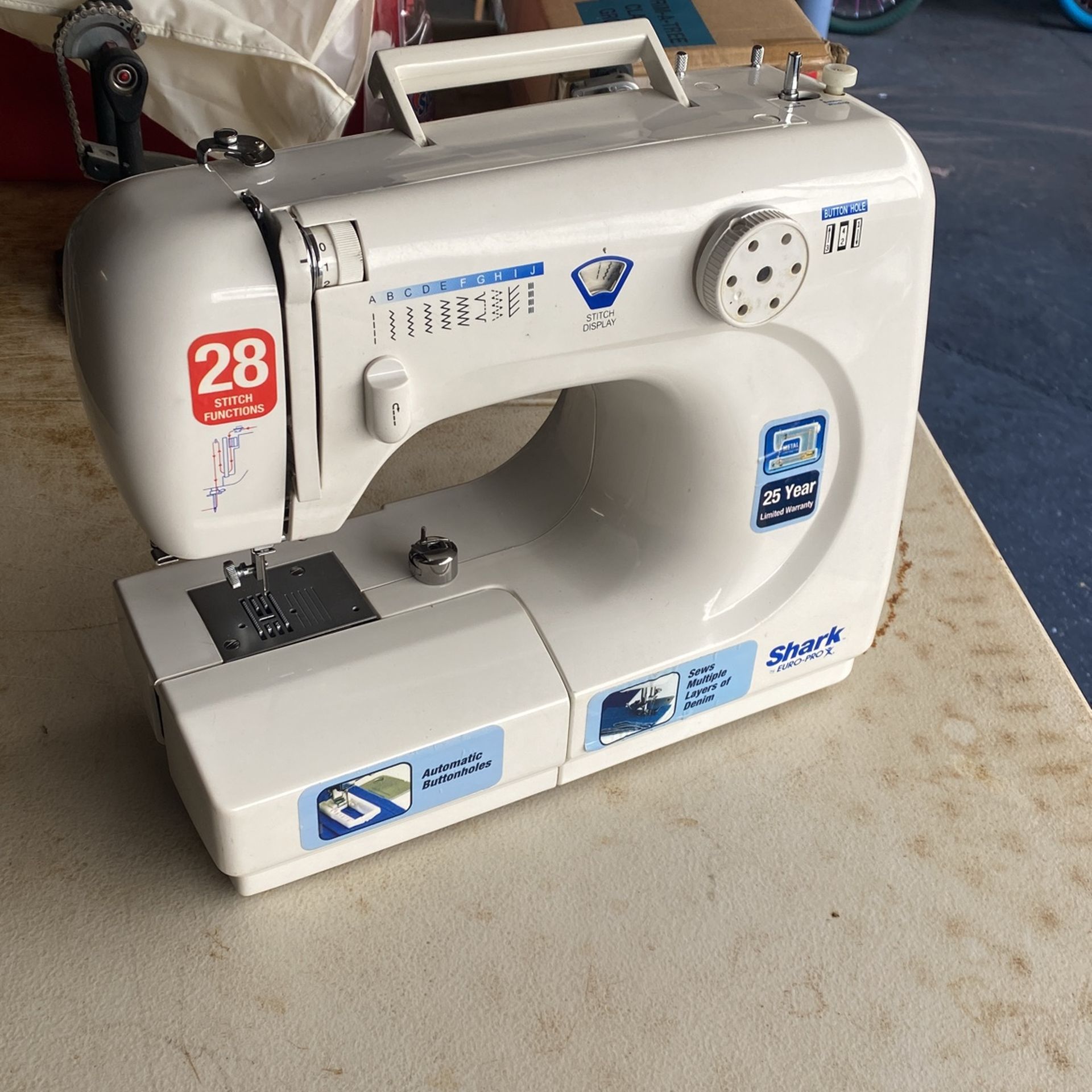 Shark euro pro sewing machine machine