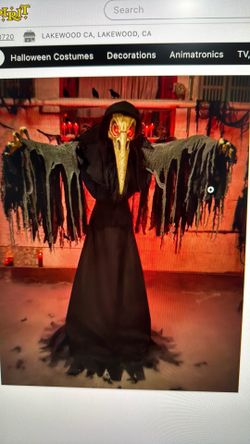 6 Foot Lord Raven Animatronic Spirit halloween