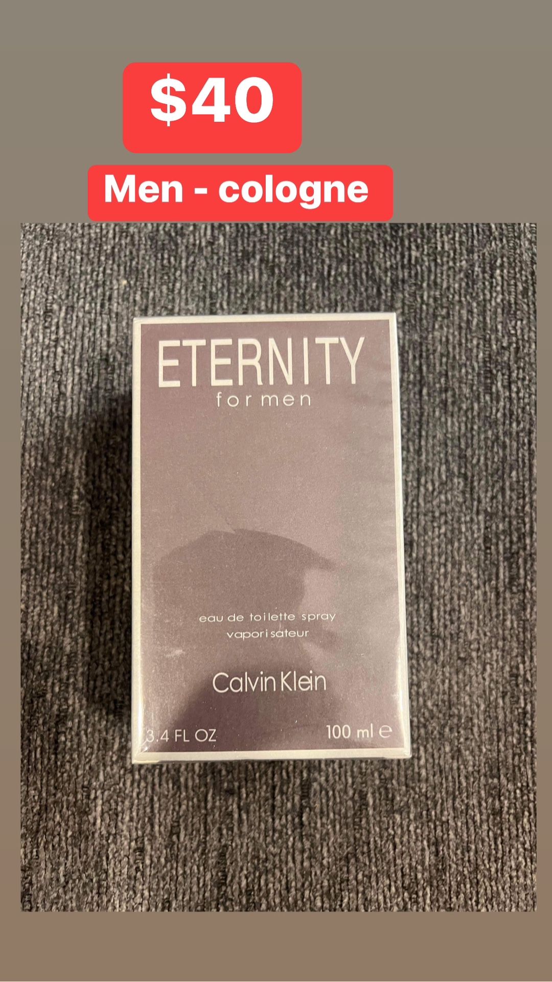 Men Calvin Klein Cologne $40 Brand New In Box