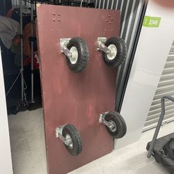 Heavy Duty cart, 9” wheels,  31x60.