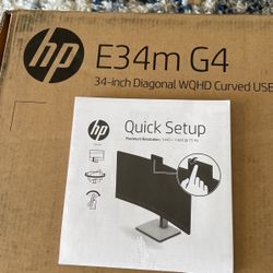 HP Computer Curved Monitor 